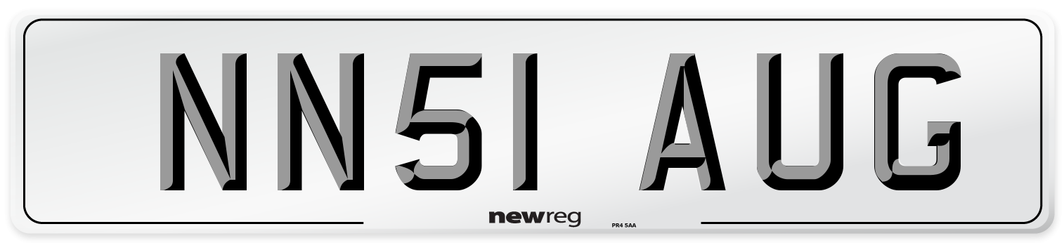 NN51 AUG Number Plate from New Reg